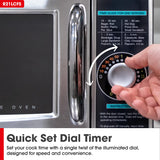 Sharp R-21LCFS Medium Duty Commercial Microwave (Dial Timer, 1000-Watts, 120-Volts) (Update of R-21LCF),Silver