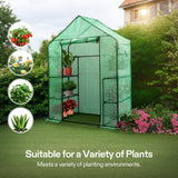 VIVOSUN 57 x 29 x 77-Inch Mini Walk-in Greenhouse with Windows, Shelves and Anchors, Plant Garden Hot House