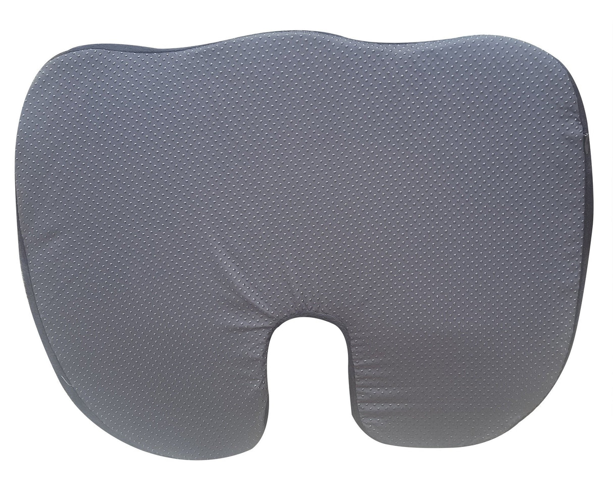 FOMI Extra Thick Firm Coccyx Orthopedic Memory Foam Seat Cushion | Black Large Cushion for Car or Truck Seat, Office Chair, Wheelchair | Back Pain Relief (Black)