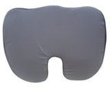 FOMI Extra Thick Firm Coccyx Orthopedic Memory Foam Seat Cushion | Black Large Cushion for Car or Truck Seat, Office Chair, Wheelchair | Back Pain Relief (Black)