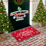 LuxUrux Premium Christmas Door Mat Outdoor - Elegant Coir Holiday Door Mat, Absorbent and Non-Slip for Outdoor Entrances Front Door (17'' x 30'' Merry Christmas.)