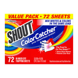 Shout Color Catchers for Laundry, Allow Mixed Washes, Prevents Color Runs and Maintains Original Clothing, 72 Count - Pack of 2 (144 Total Sheets)