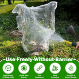 2 PCS Large Fruits Tree Netting Cover for Garden, 6.6 x 8.2 ft Insect Bird Barrier Deer Netting Cover Bag with Drawstring Garden Plant Netting for Tomato Blueberry Bush Netting Covers