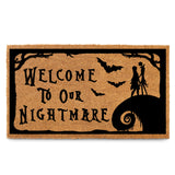 Nightmare Christmas Door Mat 30x17 Inch, Jack Door Mat for Covered Outdoor Area, Nightmare Christmas Doormat, Welcome Mat w/Non-Slip Backing