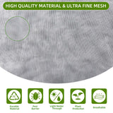 PDGROW Garden Mesh Netting for Plants, 4 Pack Insect Bird Barrier Netting Mesh with Drawstring, 3.3x4.9 FT Garden Bug Netting Plant Cover for Protect Fruit Tree Vegetable Flowe