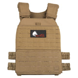 WOLF TACTICAL Adjustable Weighted Vest – WODs, Strength and Endurance Training, Fitness Workouts, Running (Tan)