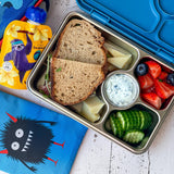 Yumbox Reusable Soft Gel Ice Packs for Lunch Boxes – Sweatproof Kids Lunchbox Ice Packs (Set of 2, 6.5″ × 7.5″)(Camo & Shark)