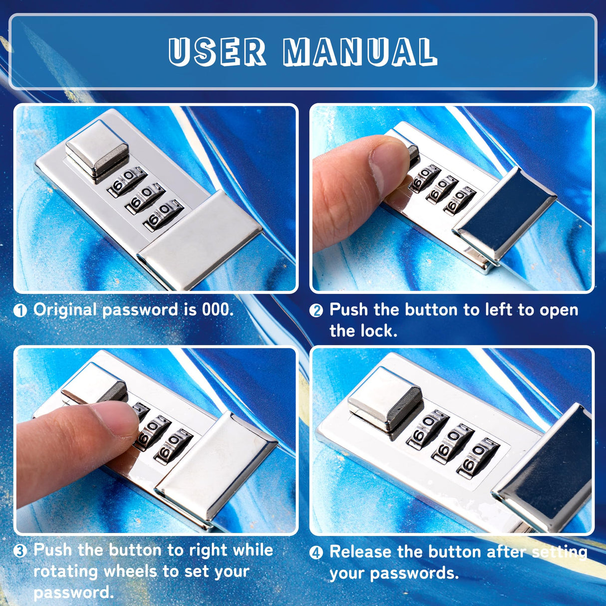 CAGIE Diary with Lock for Girls, A5 Password Refillable Lined Journal Kit Locked Diary, Cute Stuff Christmas Birthday Gifts for Girls 6 7 8 9 10 11 12 13 14 Year Old Girl, Teen Girl Gifts, Blue