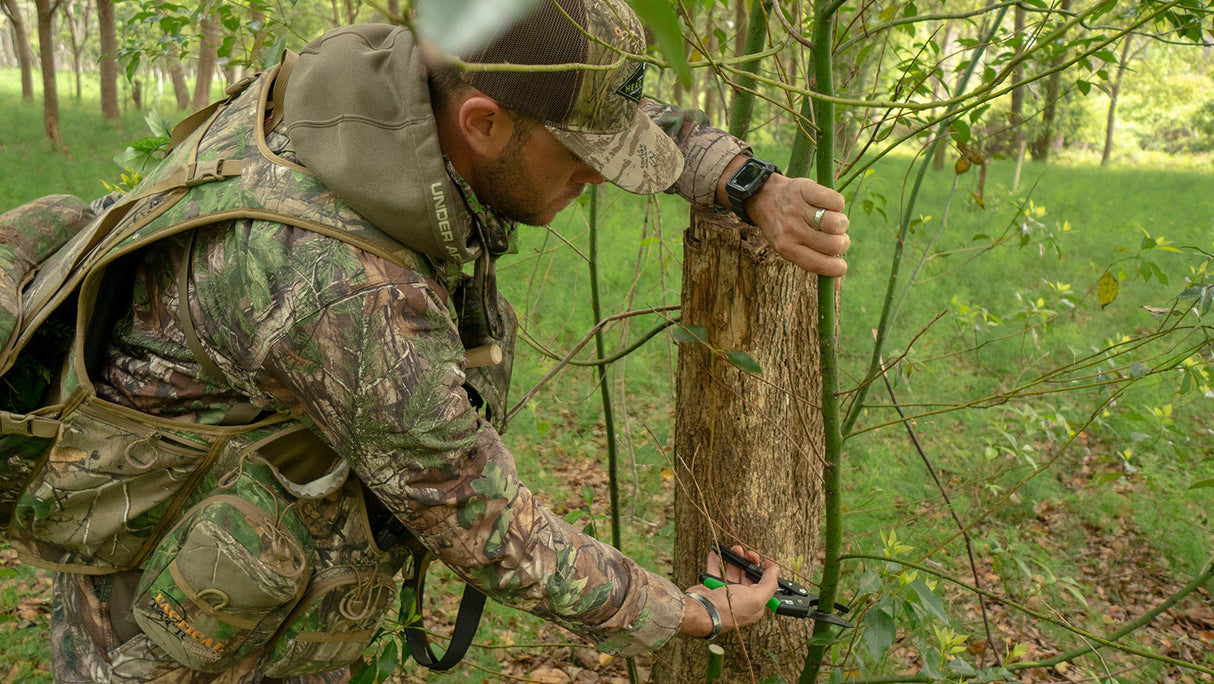 Hooyman Ratchet Pruner with Lightweight, No-Slip, Ergonomic Design, Heavy-Duty SK5 High Carbon Blade and Blade Lock for Hunting, Trimming and Outdoor Use