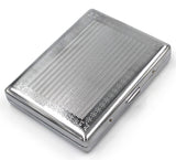 Retro Cigarette Case Victorian Style Metal Holder for Regular, King and 100's Size Credit Card Holder Pocket RFID Protective Security Wallet (Lin-L100)