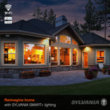 SYLVANIA Wifi LED Smart Light Bulb, A19, 60W, Soft White, Compatible with Alexa and Google Home Only - 4 Pack (75672)