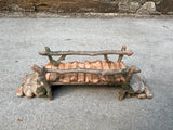 Mokoboho Fairy Garden Bridge, Acrylic, Stone and Log Design, 7.5" Wide