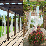 Lewtemi 4 Pcs Bird Scarer Windsock Wind Socks Outdoor Heavy Duty Outdoor Heavy Duty Holographic Silver Windsock with Rotating Hook for Outside Patio Garden Yard Spinners Hanging Decoration (Silver)