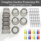 DHAMPOOH Garden Cloches for Plants, Outdoor Plant Protectors, 10 Pack, Dome