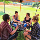 LotFancy Card Holders for Playing Cards, 4-Pack Playing Card Holder for Adults, Kids, Seniors, Plastic, Hands Free, for Family Card Game Nights, Canasta, Poker Parties