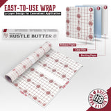 Hustle Butter Second Skin Tattoo Wrap - 9.8 Inches x 2.2 Yards - Transparent Adhesive Roll - Easy Removal, Mess-Free Body Art Wrap - Breathable & Latex-Free - for Medium Tattoo Aftercare