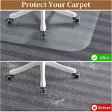 MESHDO Office Chair Mat for Carpet, 36" X 48" X 0.09" Desk Chair Mat for Carpet Floors, Clear and Thick Rolling Computer Chair Mats with Non-Slip Studded for Home and Office Low Pile Carpets