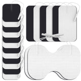 DOMAS TENS Unit Electrode Pads (XL) - 4x6 Inch for Back Pain Relief- Compatible with TENS 7000 and Other 2mm Pin Units - Reusable & Latex-Free