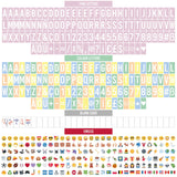 Pink Cinema Light Box with 400 Letters, Emojis, 2 Markers - BONNYCO | Led Light Box Home Office & Room Decor | Cinema Led Sign Letters Board Gifts for Women and Girls Christmas Birthdays | Pink Decor