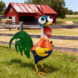 Ratuor Large Metal Rooster Decor Garden Statue Chicken Yard Art Kitchen Outdoor Decoration Gifts for Women Mom