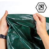 CARTMAN Finished Size 10x12 Feet Waterproof Green Tarp 8 Mil Thick, Multipurpose Protective Cover for Emergency Rain Shelter Camping Tarpaulin