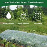 10 * 33FT Ultra Fine Garden Mesh Netting Pest Barrier, White Plant Covers for Outdoor Patio Greenhouse Crop Vegetables Fruit Flower Garden Protection, Row Covers Fabric Screen Insect Bug Bird Netting