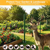 NERKT Plastic Mesh Fence 55gsm Thicker Temporary Deer Fencing, 4x75ft