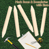 25 Pcs 12 Inch Wood Stakes, Sturdy Wooden Garden Stakes with Pointed Tip