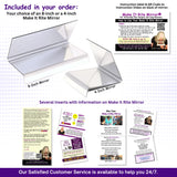 8" Wide 2-Way Make It Rite Mirror for Face Down Vitrectomy Eyesight and Proning Lung Recovery | Easy to Watch TV During Face Down Recovery