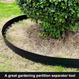 LXS Landscape Edging No Dig [Extra 4 inch Tall] 33FT Garden Edging with 30 Spikes, Landscape Edging Border for Landscaping, Lawn, Flower Beds, Grass, Yard (4inch 33ft)