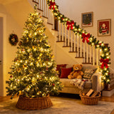 JMEXSUSS 2 Pack Battery Operated Christmas Lights with Remote, Total 66ft 200 LED Battery String Lights Outdoor Indoor, Warm White Twinkle Light for Christmas Tree Bedroom Porch Garland Yard Decor