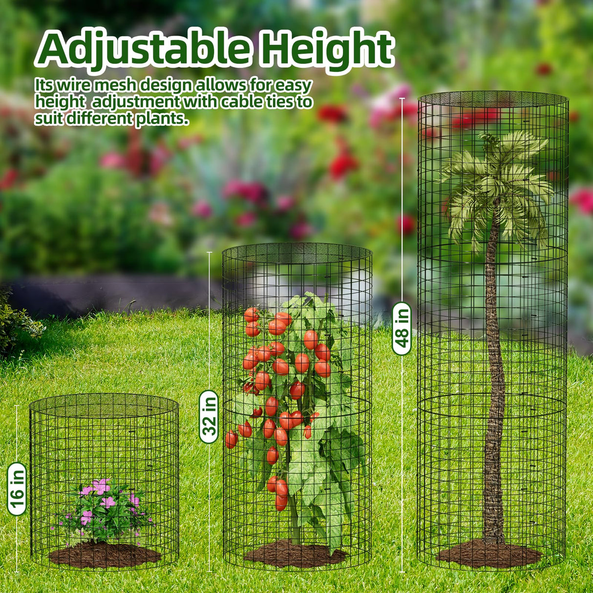 SPECILITE 10 Pack Plant Protector from Animals, 14"x16" Pre-Bent Wire Mesh