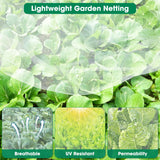 Unves 2 Pack 10x25 FT Garden Netting, Bird Netting for Garden Protection