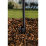 TIKI Metal Torch Stakes 4-Pack, Durable & Weather-Resistant Torch Holders for Bamboo & Metal Poles, Easy-to-Install Outdoor Torch Accessories for Patio, Lawn & Garden, 10.75-Inch Black