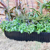 Anleolife Galvanized Steel Garden Landscape Edging Roll, 60FT x 8" Black
