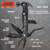 VEITORLD Gifts for Men Dad, Cool Fathers Day Birthday Gifts Ideas for Men Grandpa Papa from Daughter Wife Son, BEST DAD EVER Gift, All in One Survival Tools Hammer Multitool, Camping Hunting Presents