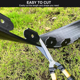 LXS Landscape Edging No Dig [Extra 4 inch Tall] 33FT Garden Edging with 30 Spikes, Landscape Edging Border for Landscaping, Lawn, Flower Beds, Grass, Yard (4inch 33ft)
