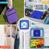 Healthy Packers® Reusable Ice Packs for Lunch Boxes Kids and Adults | Long‑Lasting Thin Freezer Packs for Coolers, Bento Boxes, Lunch Bags, Travel, School Meals, Meal Prep (10-Pack | Square)