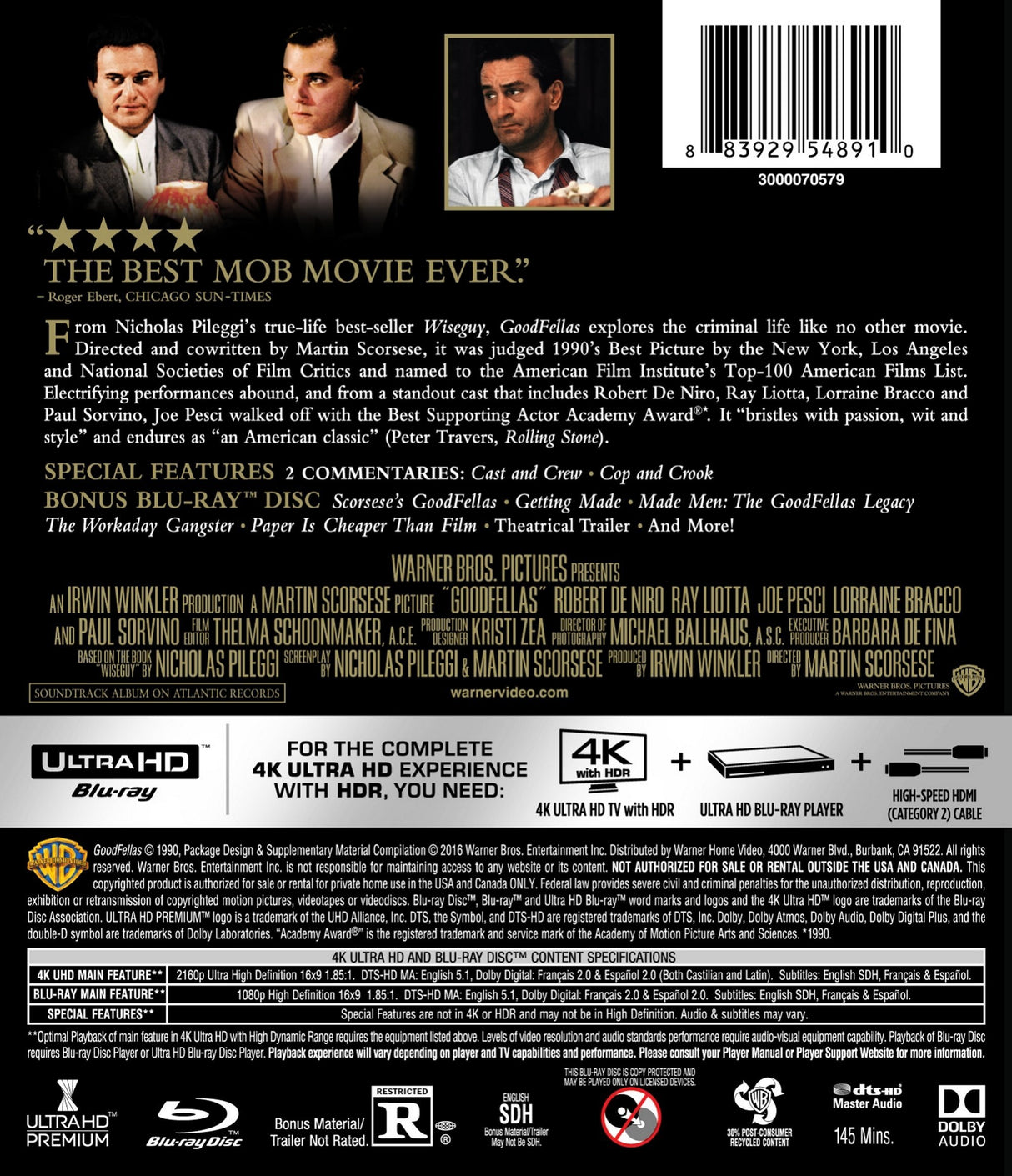 Goodfellas (1990) (4K Ultra HD) [4K UHD]