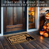 Nightmare Christmas Door Mat 30x17 Inch, Jack Door Mat for Covered Outdoor Area, Nightmare Christmas Doormat, Welcome Mat w/Non-Slip Backing