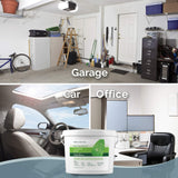 SMELLS BEGONE 1-Gallon Odor Absorber Gel - Air Freshener & Odor Eliminator for Homes, Garages & Commercial Buildings - Industrial Size - Calming Rain Scent