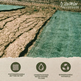 Dewitt Single Net Excelsior Soil Erosion Control Blanket Roll, 4 x 112.5 Feet, Green - Aspen Wood Fiber Mat with Netting for Seed & Grass Establishment, Ground Cover, Yard and Landscaping