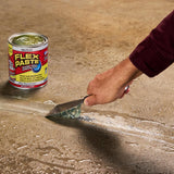 Flex Paste, Waterproof Paintable Putty, Spackle Sealant, Fill Gaps Cracks Holes - Block Out Water and Air - UV Resistant - Walls, Drywall, EPDM, Concrete, Roof, RV Repairs, Clear, Quart