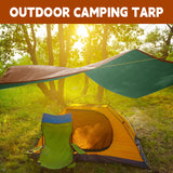 Tarp 5x7(4 Packs) ft 100% Waterproof 7mil Durable Grommets and Reinforced Edges,Uv Resistant,Green/Brown Tarp,Emergency Rain Shelter,Outdoor Cover and Camping Use -by MVPNET