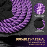 ANYFUN Weighted Jump Rope Fitness Equipment for Women Adult Jumprope for Strength Training Weight Loss Shape Body Total Body Workout Skipping Rope Home Gym Jumping Rope (1.5LB Purple)