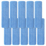 Microfiber Mop Pad for Rubbermaid Commercial 20 Inch Mop Head - 10 Pack Wet & Dry Commercial Cleaning Refills Reusable Mop Refills Fit for Any Microfiber Flat Mop System 18" to 21"