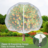 TMFsode Fruit Tree Netting with Zipper and Drawstring, 6Ft x 6Ft, 2Pcs