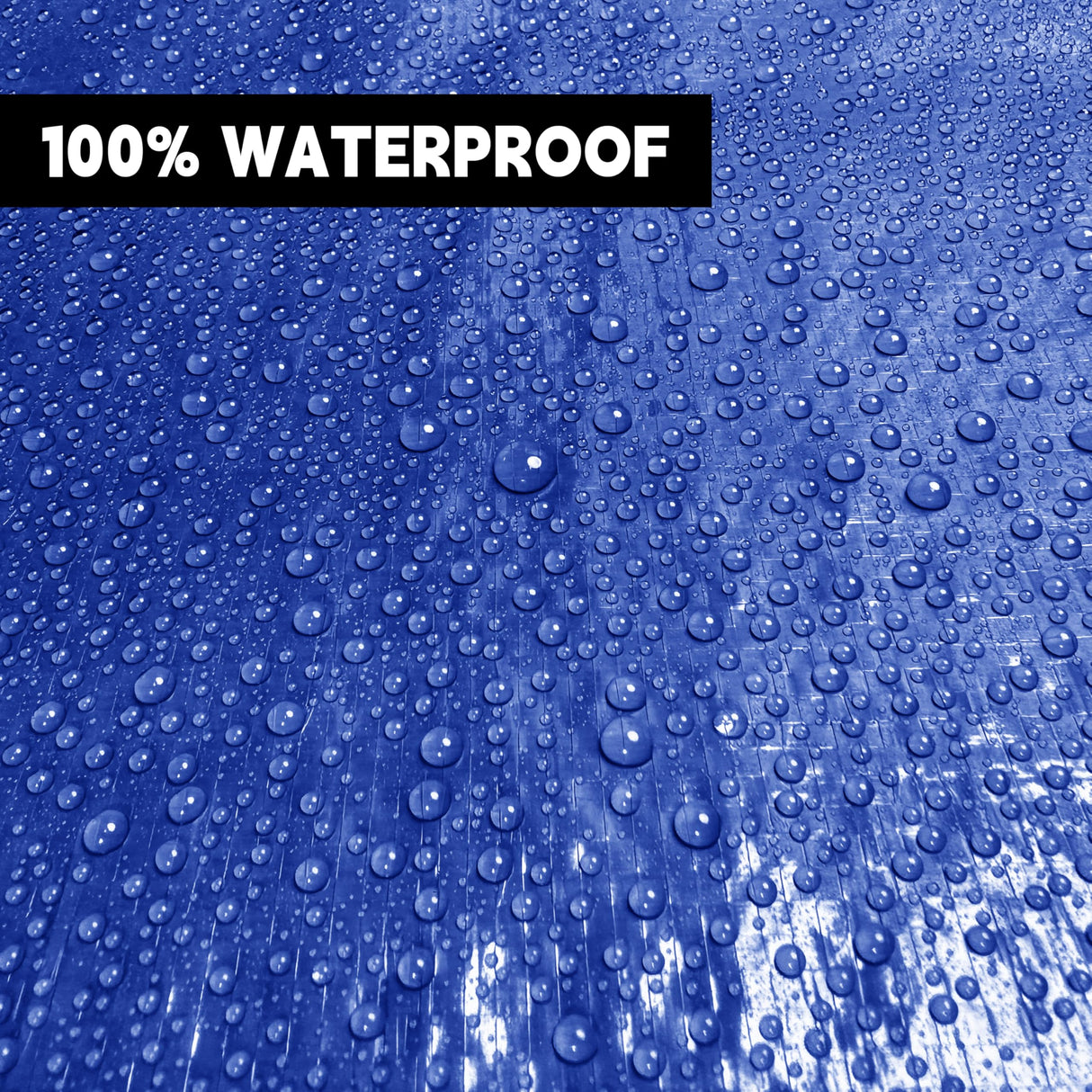 Tarp 8x10(4 Packs) ft 100% Waterproof Uv Resistant High Durability Multipurpose 5mil Blue Tarp for Covering Courtyards, Cars, Camping, Gardens, Pet Nests -by MVPNET