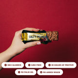 Barebells Protein Bars Salty Peanut - 12 Count, 20g High Protein Treats - Chocolate Nutrition Bar with 1g Total Sugars - On-The-Go Breakfast or Post-Workout Snack