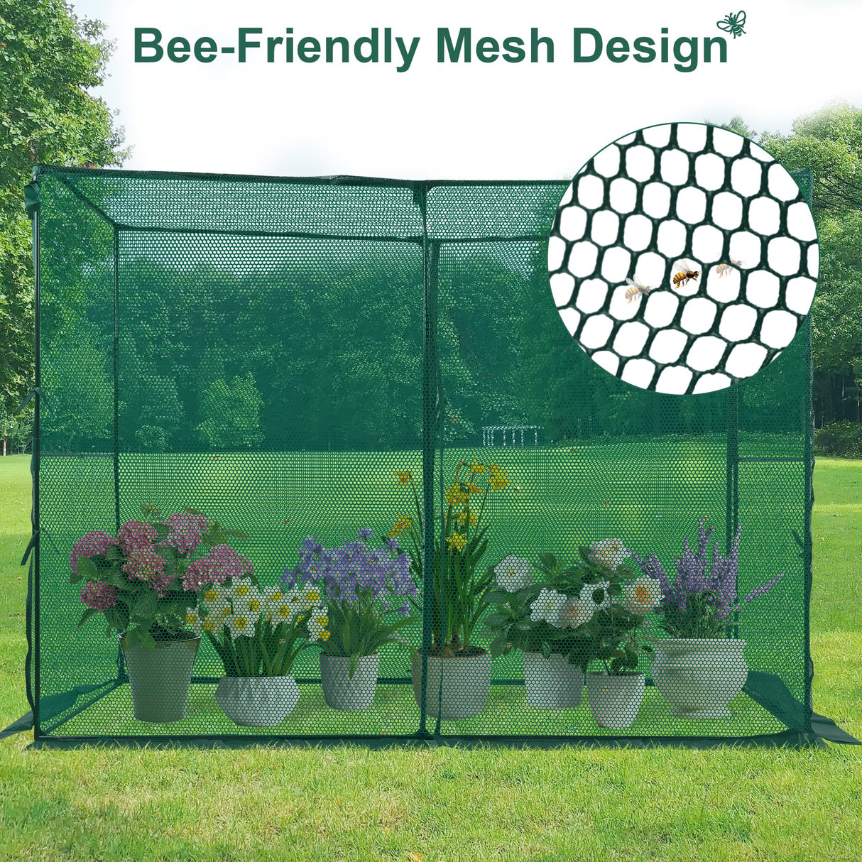 Toriexon Crop Cage Plant Protection Tent 6.5 x 10 x 6.5 Ft